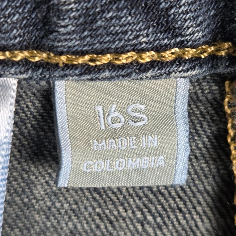 Michael Kors‎ Womens 16S Dark Wash Bootcut Denim Jeans Blue Mid Rise Stretch